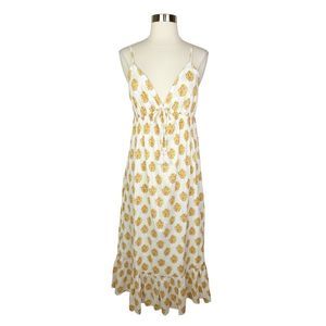 Dizzy Lizzy Designed in Los Angeles Pink & Yellow Floral Maxi Dress - Medium